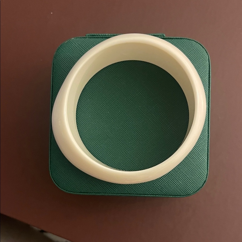 Cream Bangle Bracelet